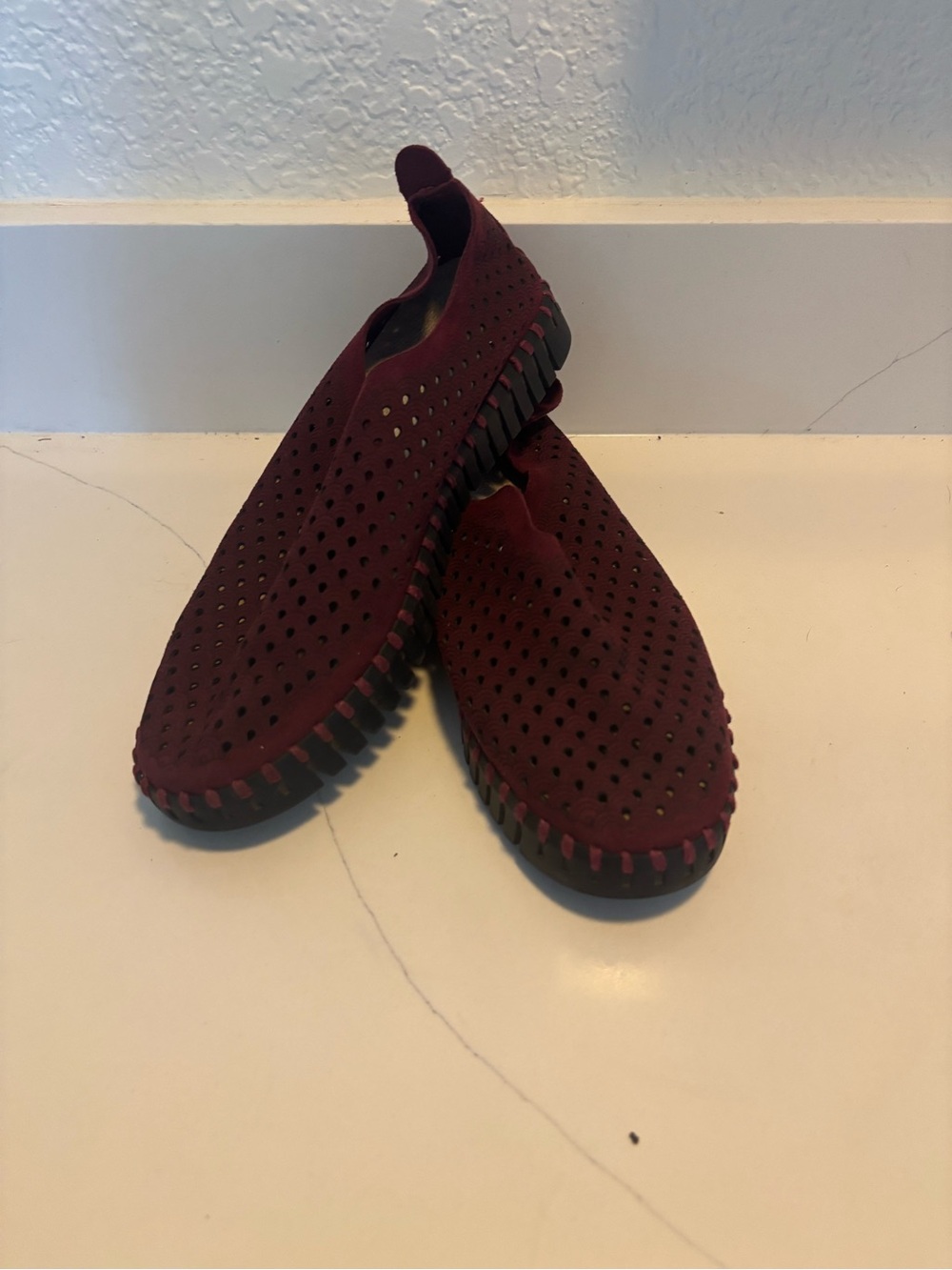 Ilse Jacobsen Tulipu Perforated Platform Sneaker-Jam EU 38/8W